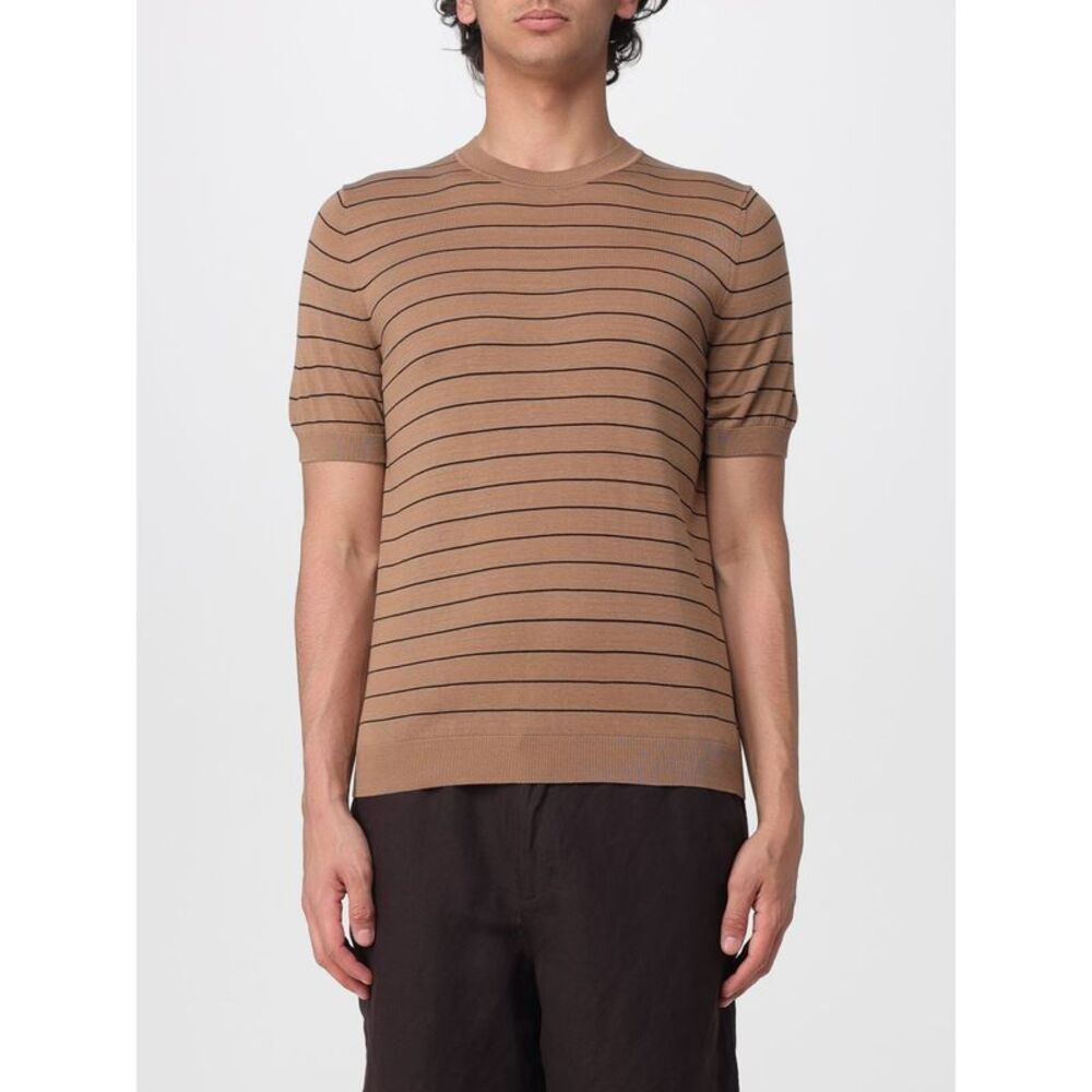 Lardini Men Striped Silk Knit Top Lardini